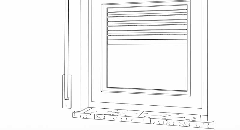 Gurtzug an Wand